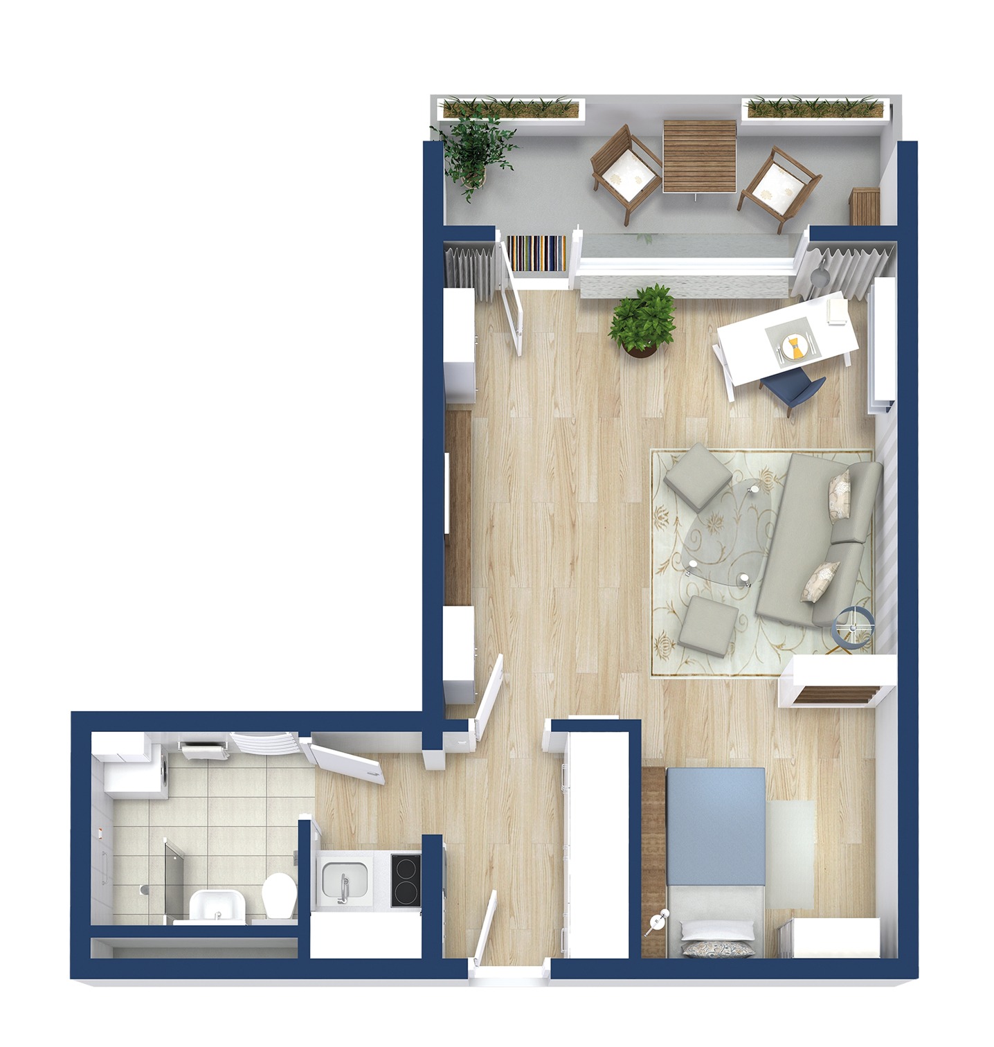 Wohnstift - 3D - Typ B - INTERNET_Einrichtung