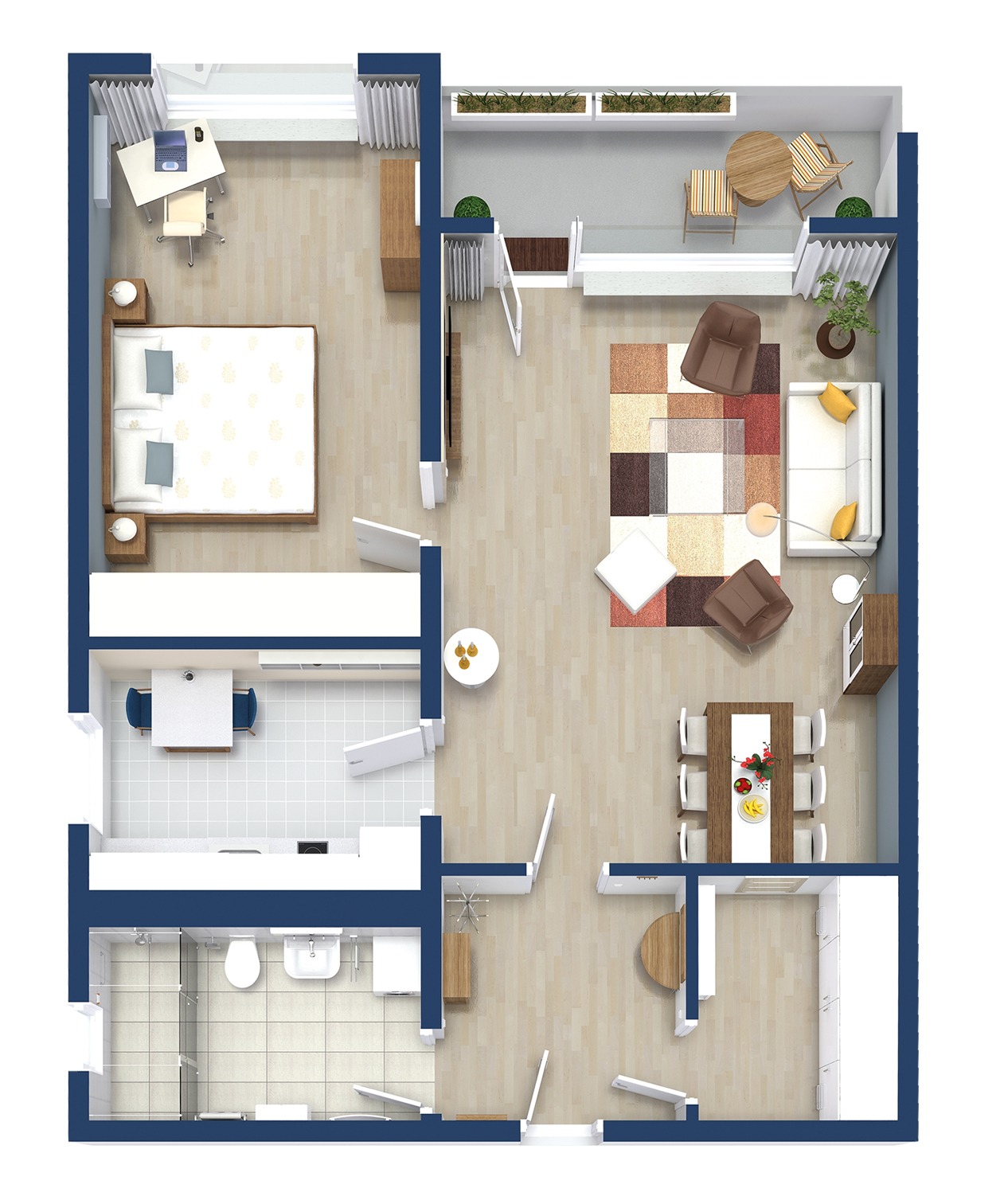 Wohnstift - 3D - Typ G - INTERNET_Einrichtung